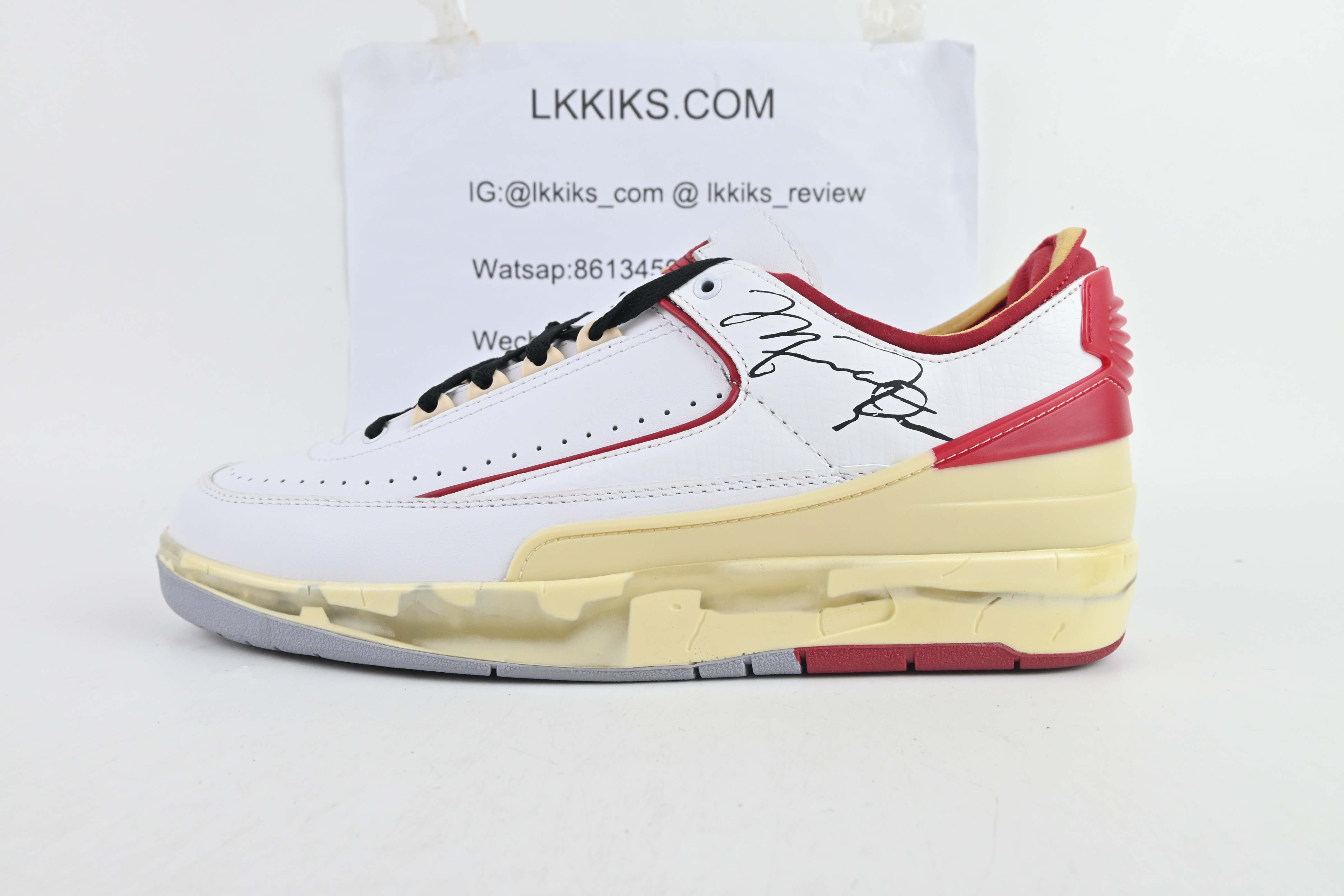 Off-White X Air Jordan 2 Low White Red
